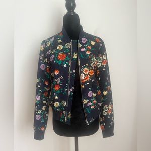 Brooks Brothers floral bomber jacket